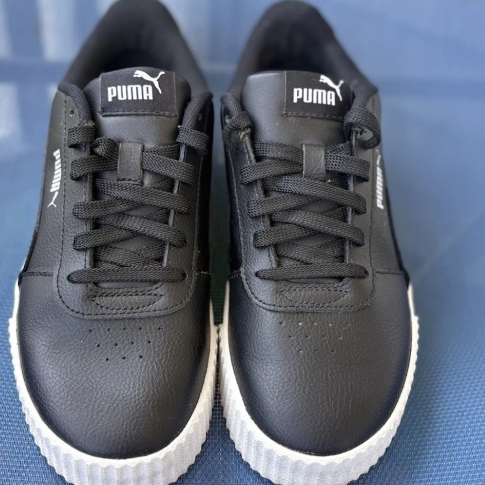 Puma Womens Carina 370325-01 Black Casual Shoes Sneakers Size 8.5